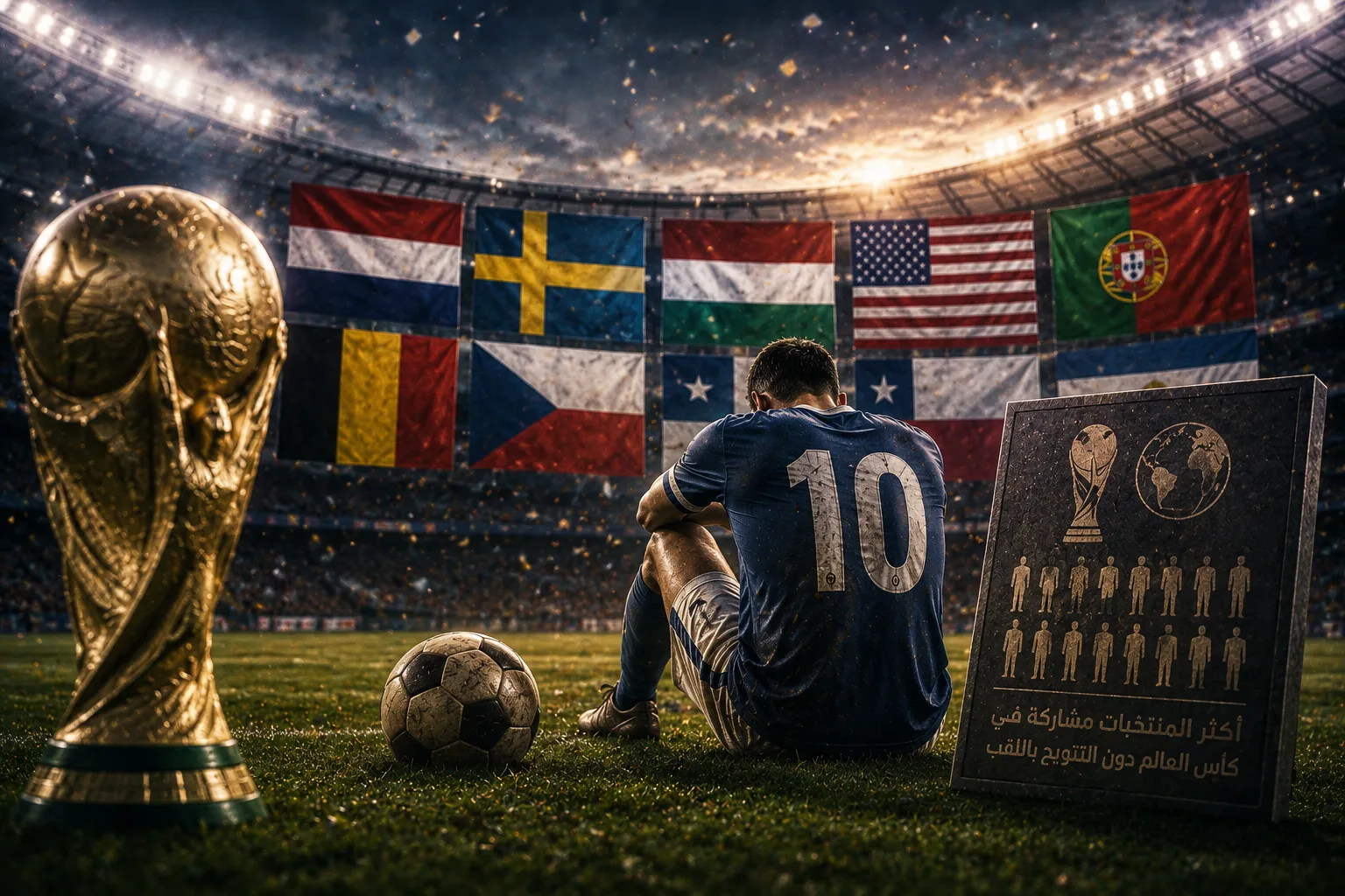 أكثر المنتخبات مشاركة في كأس العالم دون التتويج باللقب حتى 2026